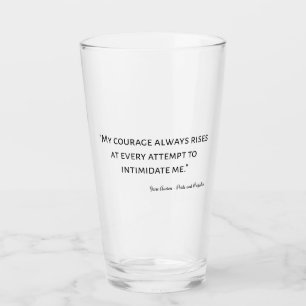 Pride and Prejudice Quote I Glass