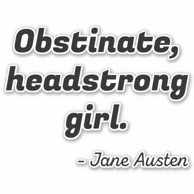 Pride and Prejudice Quote II (Front)