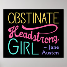 Pride and Prejudice Quote II - Bright Colours