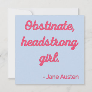 Pride and Prejudice Quote II - Cute Style