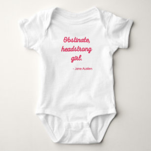 Pride and Prejudice Quote II - Cute Style Baby Bodysuit