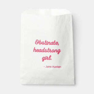 Pride and Prejudice Quote II - Cute Style Favour Bags