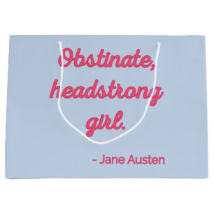 Pride and Prejudice Quote II - Cute Style Large Gift Bag