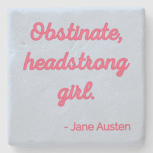 Pride and Prejudice Quote II - Cute Style Stone Coaster