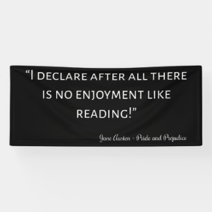Pride and Prejudice Quote III Banner