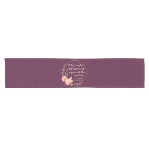 Pride and Prejudice Quote III - Cute Style Short Table Runner