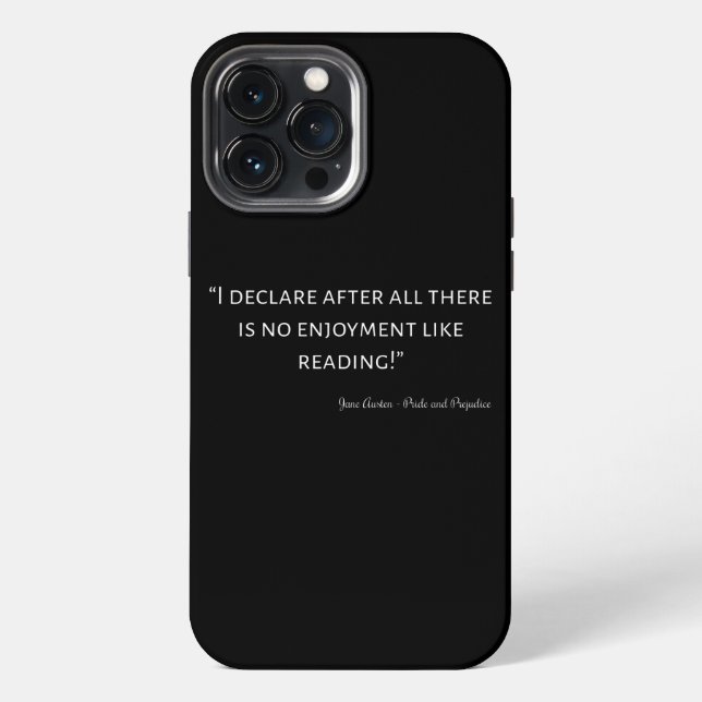 Pride and Prejudice Quote III iPhone Case (Back)
