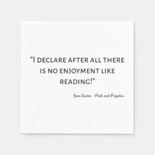 Pride and Prejudice Quote III Napkin