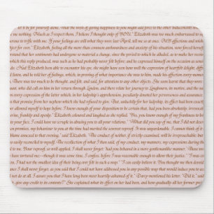 Pride and Prejudice Quote Mouse Mat