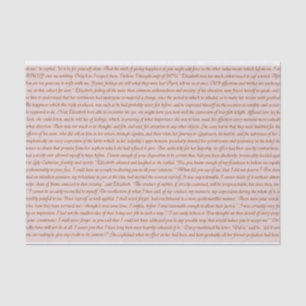 Pride and Prejudice Quote Tissue Paper