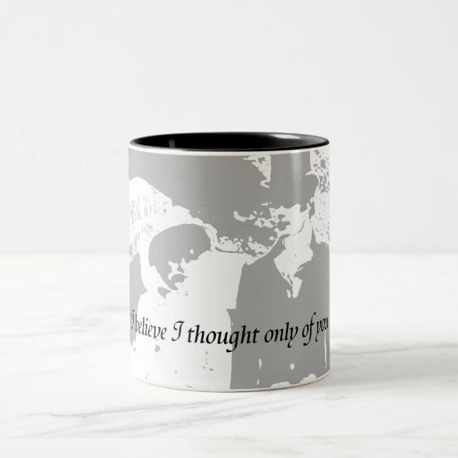 Pride and Prejudice Quote Two-Tone Coffee Mug (Center)