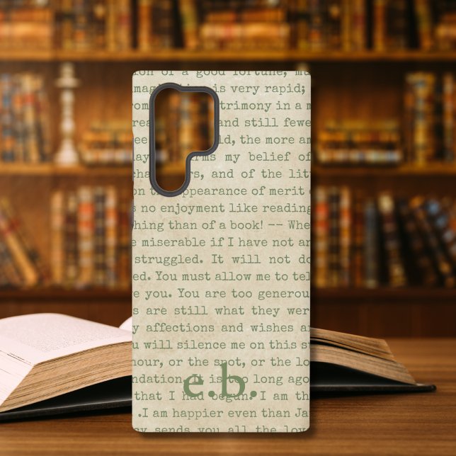 Pride and Prejudice Quotes Personalised Samsung Galaxy S22 Ultra Case (Creator Uploaded)