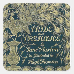 Pride and Prejudice Square Sticker