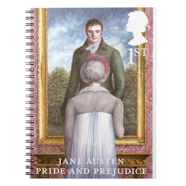 Pride and Prejudice stamp design Notebook (Front)