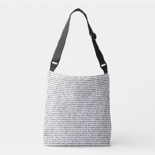 Pride and Prejudice Text Crossbody Bag