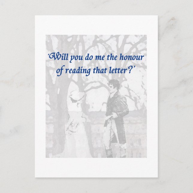 Pride and Prejudice. The letter. Postcard (Front)