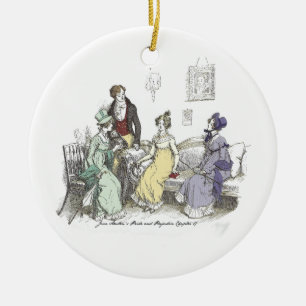 Pride and Prejudice - The Netherfield Ball Invitat Ceramic Tree Decoration