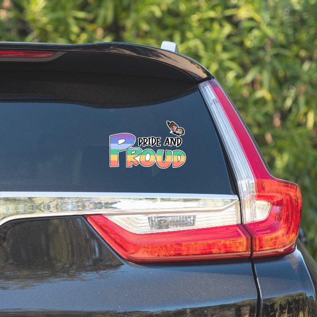 Pride And Proud Rainbow (Car Side)