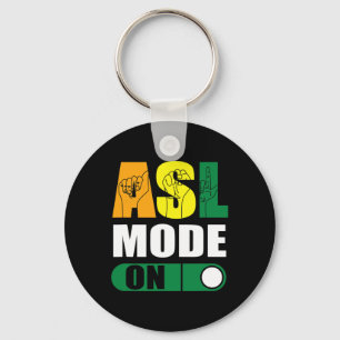 Pride Asl Mode On Proud Hand Sign Language Key Ring
