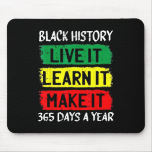 Pride Black History Month Clothing Woman Mouse Mat
