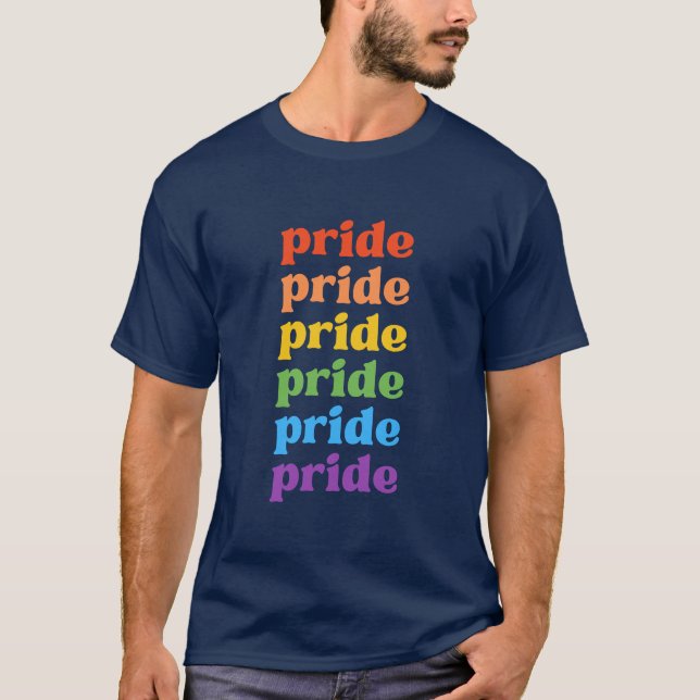 Pride blue mens T-Shirt (Front)