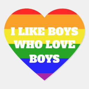 pride boys who love boys heart sticker