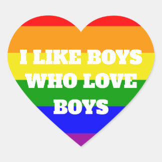 pride boys who love boys heart sticker