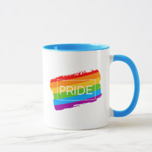 Pride Brushstroke Rainbow Mug