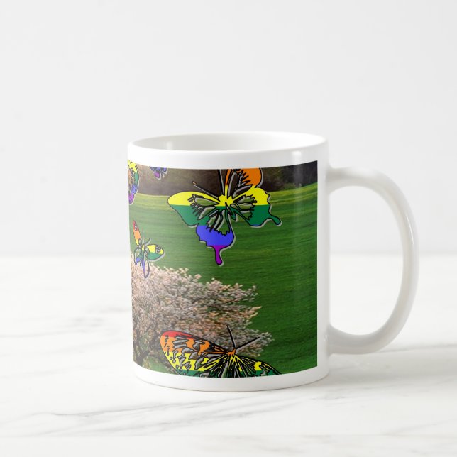 Pride Butterflies Coffee Mug (Right)