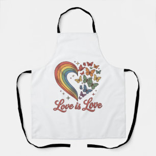 Pride Butterfly Heart Love Is Love Shirt Design_1 Apron