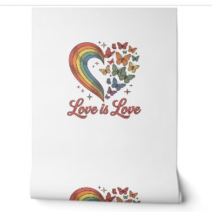 Pride Butterfly Heart Love Is Love Shirt Design_1 Wallpaper