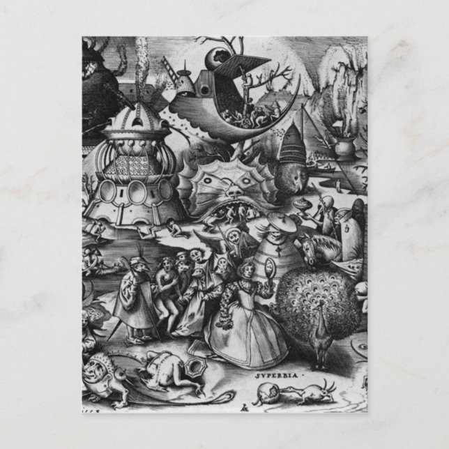 Pride by Pieter Bruegel the Elder Postcard (Front)