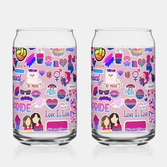 Pride can glass (Right)