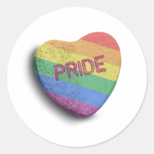 PRIDE CANDY -.png Classic Round Sticker