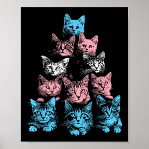 Pride Cats Transgender - Lgbt Trans Flag Cute Cats Poster