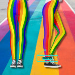 Pride Celebration Leggings<br><div class="desc">Show your support for diversity in style with these leggings showing the rainbow colours and the customisable word "Pride". The rainbow flag was created as a symbol of the gay community by artist Gilbert Baker in 1978. The different colours are often associated with "diversity" in the gay community but actually...</div>