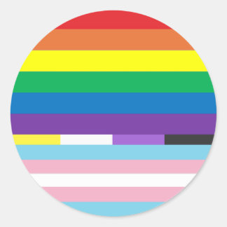 Pride Circle  Classic Round Sticker