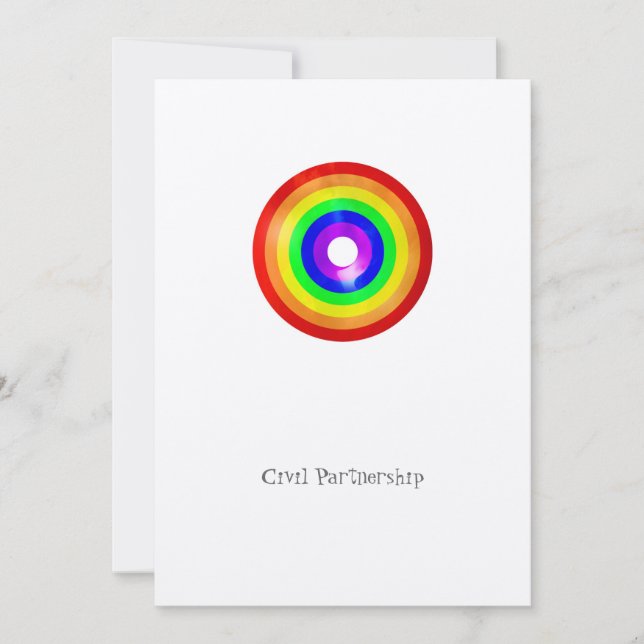 Pride - Civil Partnership Invitation (Front)