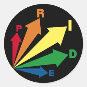 pride classic round sticker