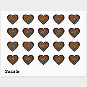 Pride Colorful Love is Love Heart Sticker Set