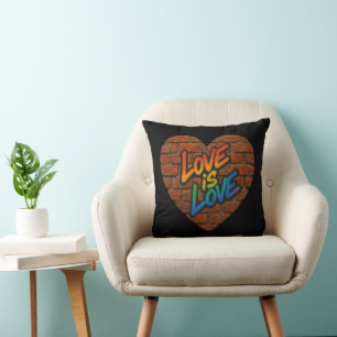 Pride Colourful Love is Love Cushion