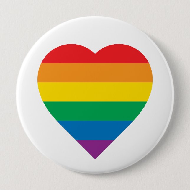Pride | Colourful Rainbow Design 10 Cm Round Badge (Front)