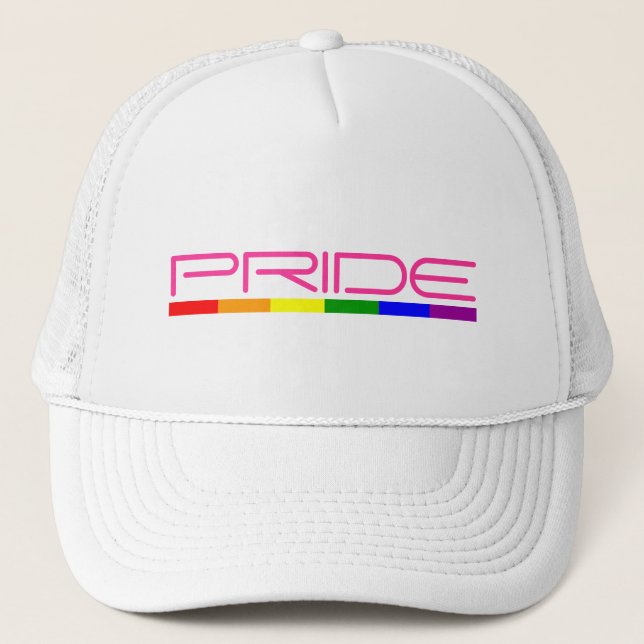 Pride colours Gay Pride Trucker Hat (Front)
