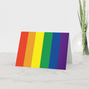 Pride colours rainbow card