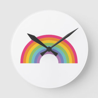 Pride Day Rainbow Round Clock