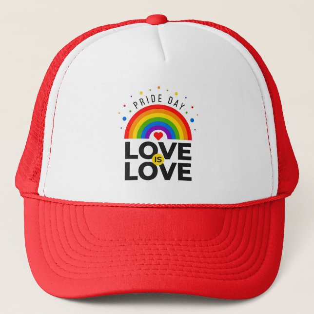 Pride Day Trucker Hat (Front)