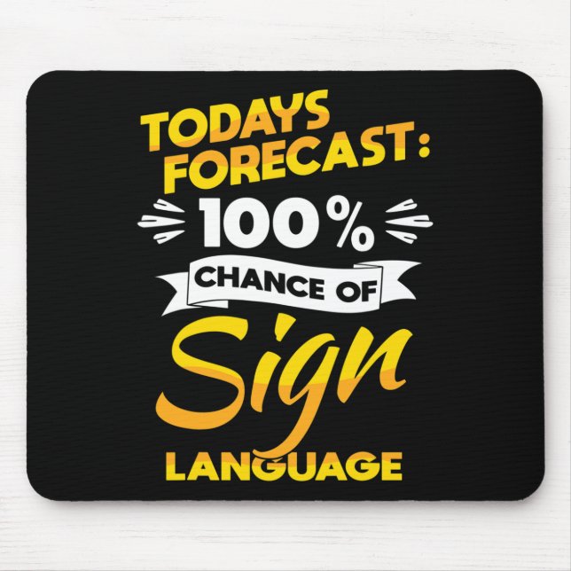 Pride Deaf Awareness And Asl  Mouse Mat (Front)