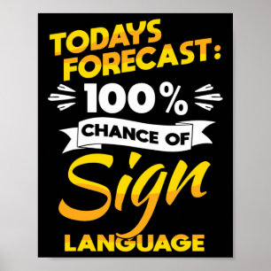 Pride Deaf Awareness And Asl Poster