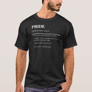 Pride Definition Lesbian Gay Bi Trans Pans Lgbtq P T-Shirt