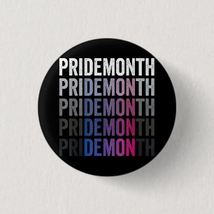 Pride Demon Bisexual Bi Pride Month LGBTQ Gay Lesb 3 Cm Round Badge